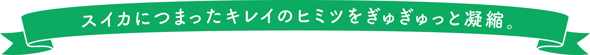 スイカにつまったキレイのヒミツをぎゅぎゅっと凝縮。